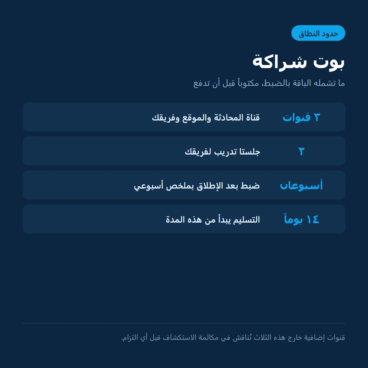 بوت شراكة، مساعد ذكي واحد على كل قنواتك معاً صورة 3